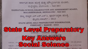 SSLC SCIENCE STATE LEVEL PREPARATORY QUESTION PAPER WITH ANSWERS 2023