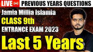 JMI Class 9th Entrance Exam  ( PYQs ) - English - Last 3 Years