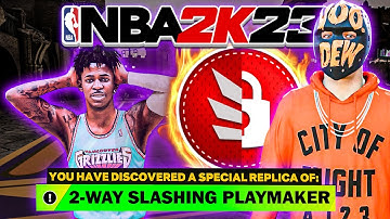 HOW TO CREATE THE BEST 2-WAY SLASHING PLAYMAKER BUILD IN NBA 2K23! - ELITE CONTACT DUNKS!