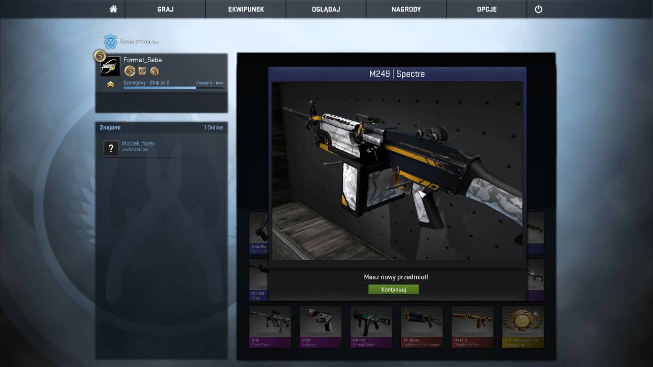 Counter strike  Global Offensive M249 Spectre