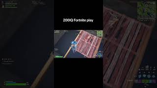 200 IQ Fortnite play #shorts #gaming #shorts