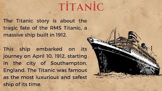 Learn English through Story Level 3 🚨 Titanic- english story with subtitle