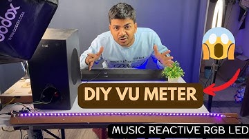 DIY VU Meter || Music Reactive RGB LED ||  Audio Visualizer using Arduino || ws2812b uses