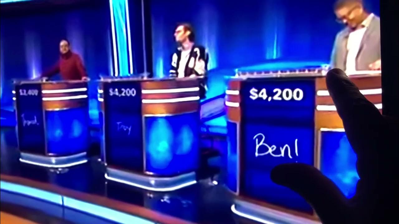 Why Is Jeopardy Contestant Troy Sitting In A Chair ! Chmps Who St Chir