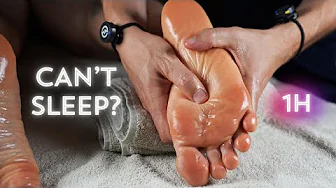Gentle Foot Massage ASMR No Talking Real Sounds