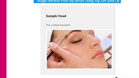 Image retrieve from sql server using asp.net c#