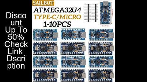 10-1PCS Pro Micro ATmega32U4 5V 16MHz Original Chip Replace ATmega328 For Arduino Pro Mini For Leona