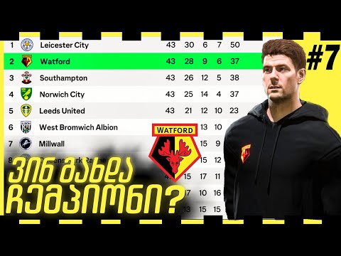 EA FC 24 მწვრთნელის კარიერა I ვინ გახდა ჩემპიონი? FIFA 24 Manager Career Mode #7