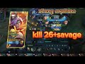 RAHASIA BUILD SAVAGE ZILONG BIKIN MUSUH RATA II @kingzilongkembali #mobilelegends 