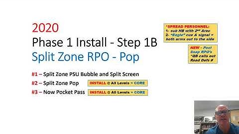 2020 Phase 1-Step 1B Split Zone RPO - Pop