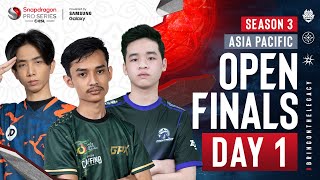 🔴 [EN] AP Mobile Legends: Bang Bang | Snapdragon Mobile Open Finals | Season 3 Day 1