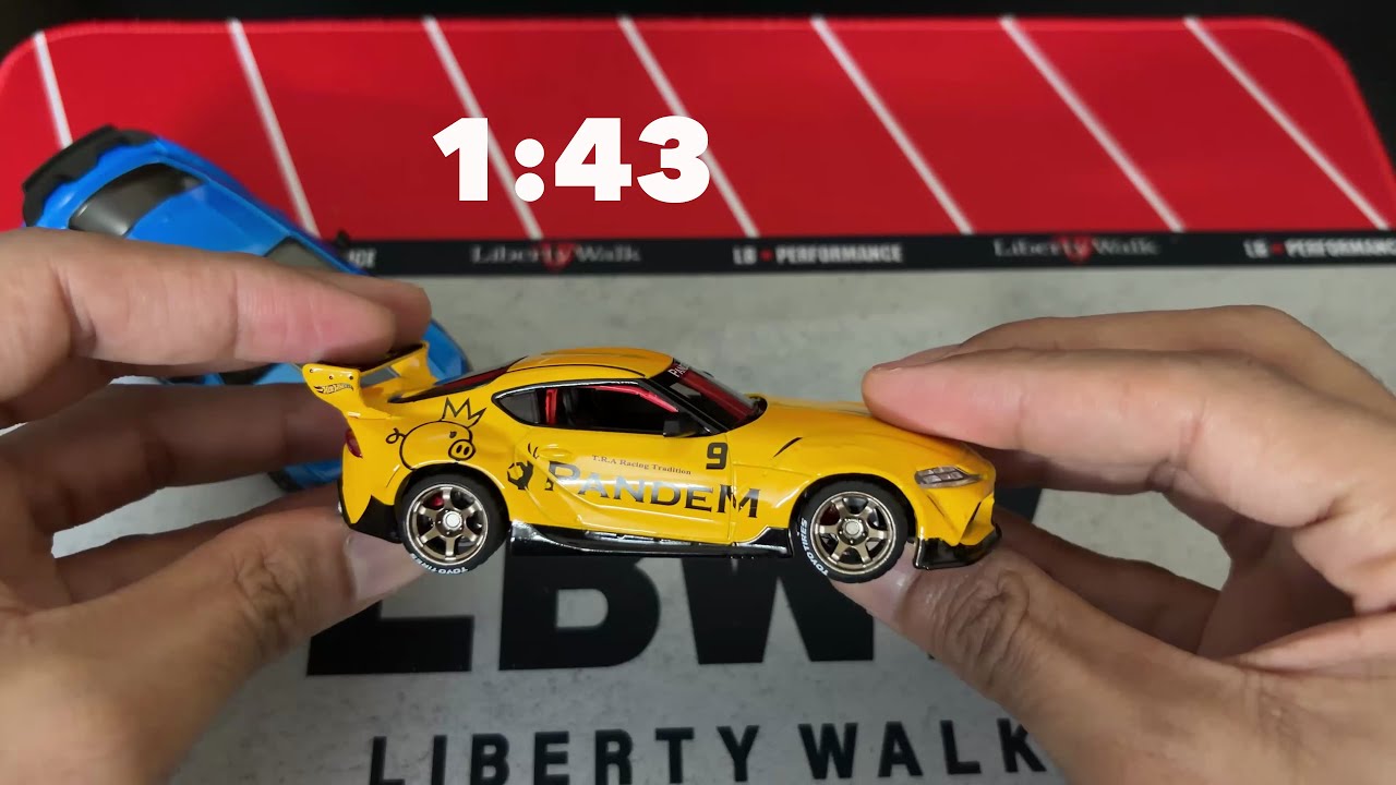 Hot wheels 1 43 Toyota Supra Widebody - Review and disassembly