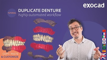 Duplicate Denture - highly automated workflow / duplicate, enhance, print in minutes VIDEO TUTORIAL