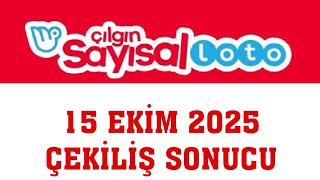 Çılgın Sayısal Loto Çekiliş Sonuçları 15 Ekim 2025 Resimi