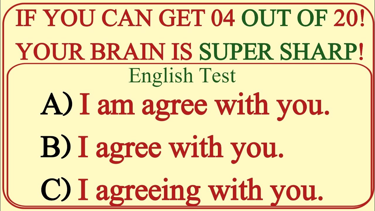 99% FAIL This English Grammar Quiz! 🤯 Only Smart People Get It Right!