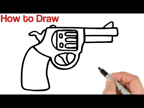 How To Draw A Gun Super Easy