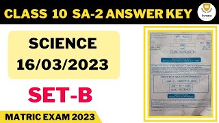 10th Sa2 Science Answer Key Setb 2023  Todays Science Answer Key