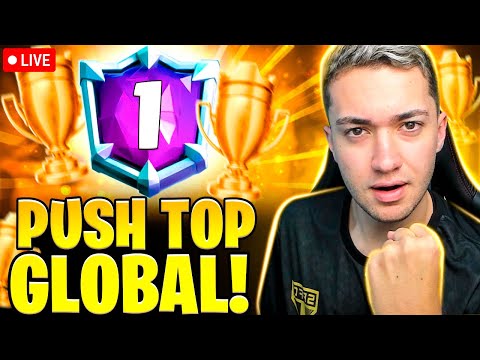 PUSH NO TOP GLOBAL! RUMO AO TOP 1 - CLASH ROYALE AO VIVO