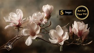 White Spring Magnolia Screensaver for TV | Art for TV | TV Screensaver screenshot 2