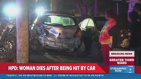 Woman killed in multi-vehicle crash on McGowan Street; driver in custody