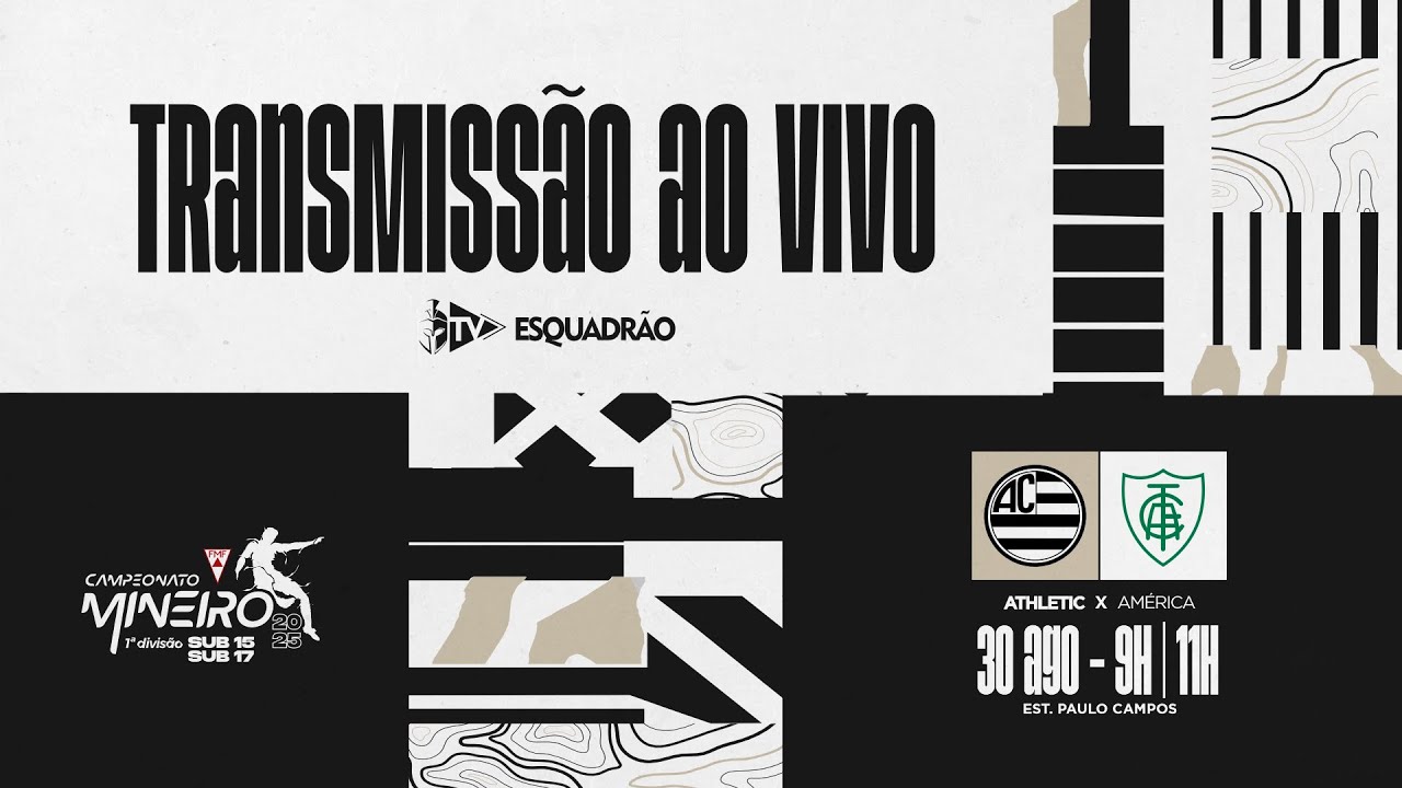 AO VIVO E COM IMAGENS: ATHLETIC CLUB x AMÉRICA | CAMPEONATO MINEIRO SUB - 15 e 17
