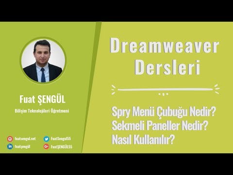 Video: Dreamweaver'da Spry menü çubuğunu nasıl ortalarım?