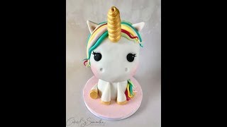 How to Make a 3D Unicorn Cake Πως να Φτιάξετε μια Τούρτα Μονόκερος