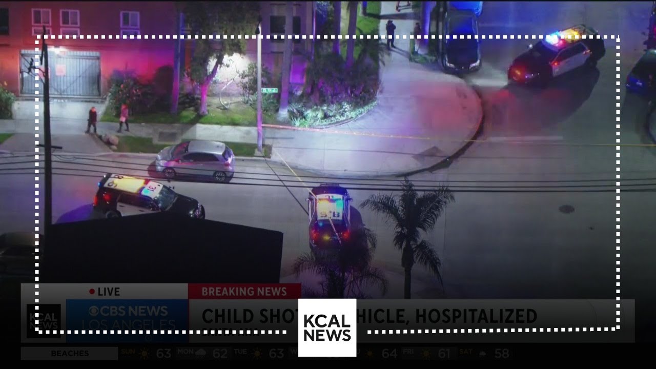 Child hospitalized after being shot inside car in Santa Ana - YouTube