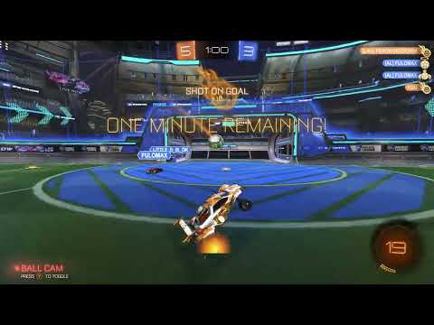 Power-slide U-turn goal (Rocket League)