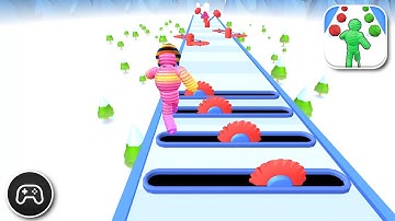 Rope Man Run - Gameplay Walkthrough Part 55 - Puzzle Game Levels 340-344 (iOS, Android)