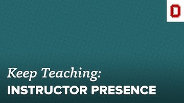 Quick Tip: Instructor Presence
