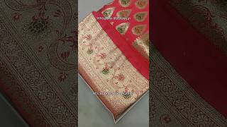 Banarasi katan silk saree dual meena, banarasi sarees silk trending shorts viral reels reel