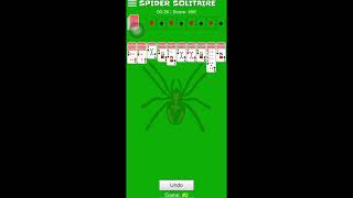 Spider Solitaire (2 suits) - Game #2 screenshot 5