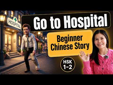 Go to Hospital | Learn Chinese Without Studying | Beginner Comprehensible Story (Ep 16)