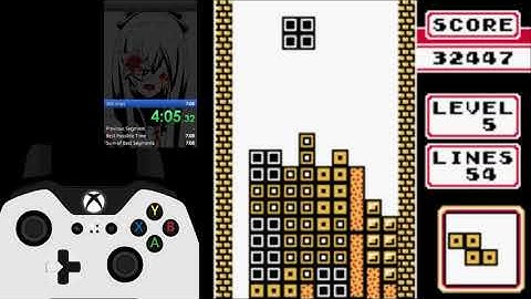 [Visual] Tetris (GB) - 100 Lines , Level 0 Start in 6:47