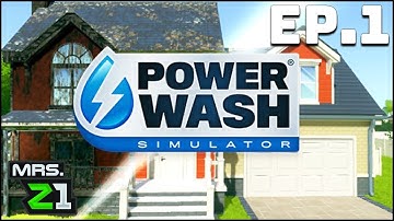 The Most Satisfying Game !?! Power Wash Simulator Ep. 1 | Mrs. Z1