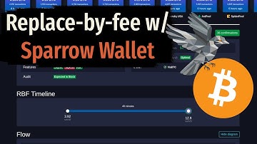 How to fix a stuck bitcoin transaction with Sparrow Wallet and RBF