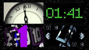 COUNTDOWN TIMER 10 sec CLOCK part 37 particle countdown timer with sound effect   voice HD! 1080p