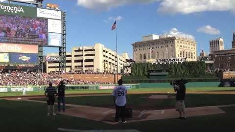 Caleb Gutierrez - The Infatuations - National Anthem - Comerica Park - Latin Day 8.3.2013
