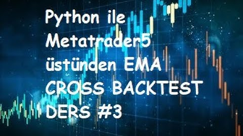 #python  ile #metatrader5  üstünden ALGORİTMİK TRADE EMA CROSS BACKTEST #Ders 3