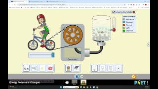Energy Chanes PhET Explanation