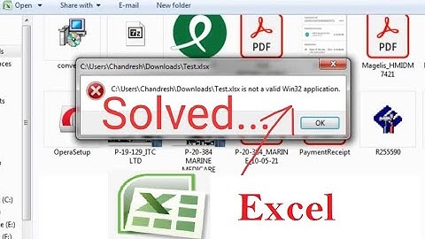Not a valid Win32 application Error Solved Excel | Win32 application  | Excel Error Win32 applicati