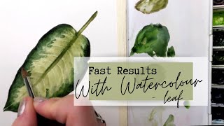 HOW TO PAINT A LEAF IN WATERCOLOR - EFFORTLESSLY