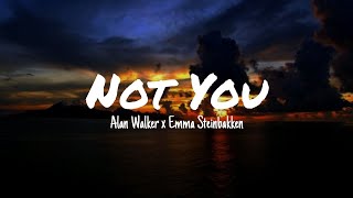 Not You - Alan Walker x Emma Steinbakken (Lyrics Song)