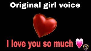 Aku sangat mencintaimu - efek suara gadis! @cutegirlvoiceeffect #girlvoiceprank #voiceprank