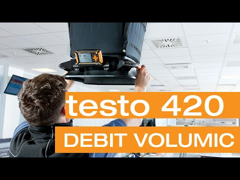 testo 420 - Măsurarea debitului volumic cu ajutorul unui balometru