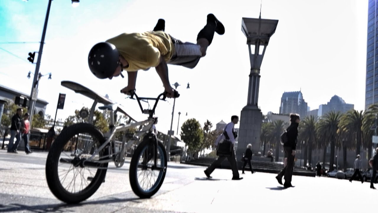 Bike Parkour in San Francisco.