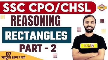 SSC CPO/CHSL 2022 | RECTANGLE REASONING FOR CPO SI/CHSL | COUNTING FIGURES REASONING BY DEEPAK SIR