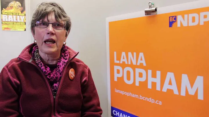 Sandy Jacques supports Lana Popham