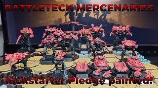 Battletech Mercenaries Kickstarter pledge painted